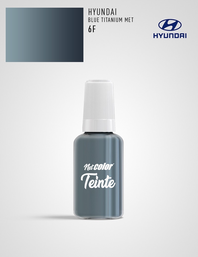 Flacon de Teinte Hyundai 6F BLUE TITANIUM MET