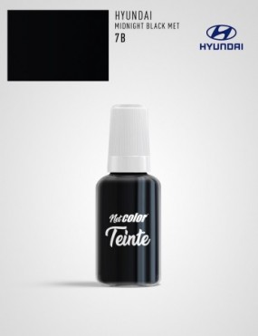 Flacon de Teinte Hyundai 7B MIDNIGHT BLACK MET
