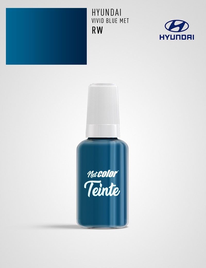 Flacon de Teinte Hyundai RW VIVID BLUE MET