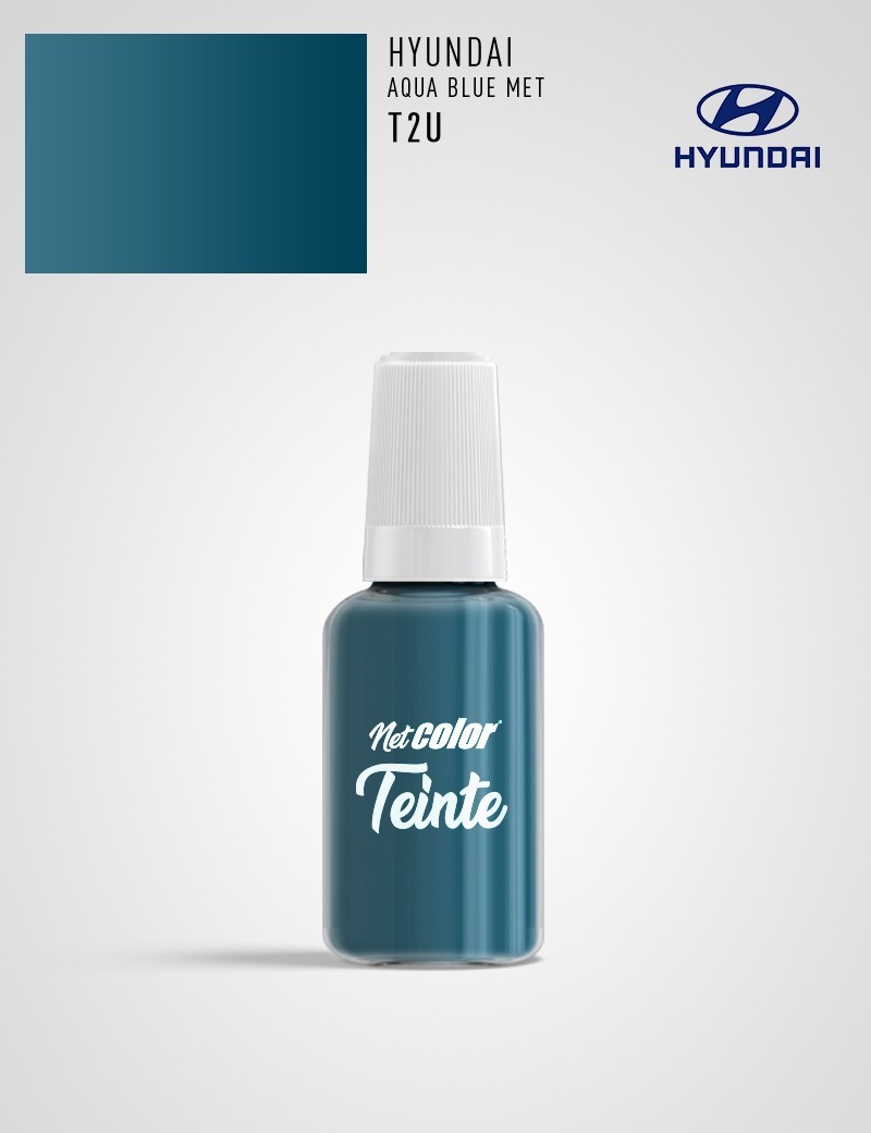 Flacon de Teinte Hyundai T2U AQUA BLUE MET