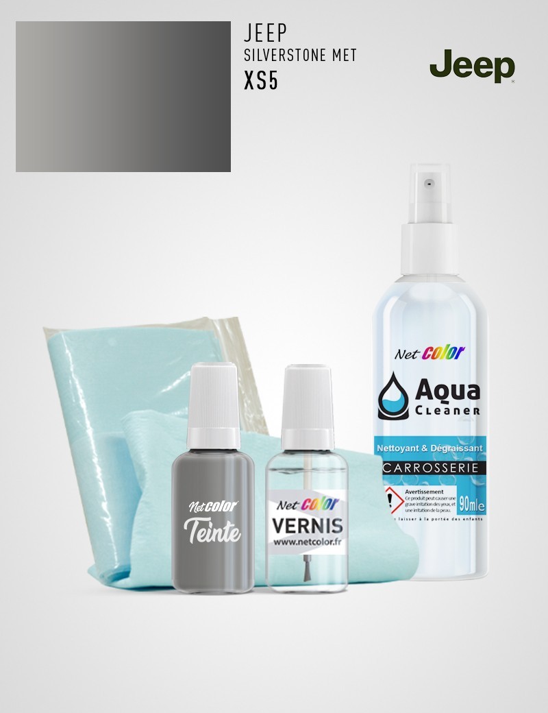 Maxi Kit Retouche Jeep XS5 SILVERSTONE MET Maxi Kit Retouche Jeep XS5 SILVERSTONE MET