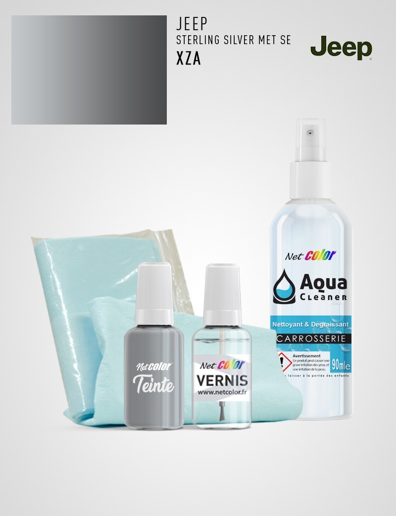 Maxi Kit Retouche Jeep XZA STERLING SILVER MET SEMI-GLOSS Maxi Kit Retouche Jeep XZA STERLING SILVER MET SEMI-GLOSS