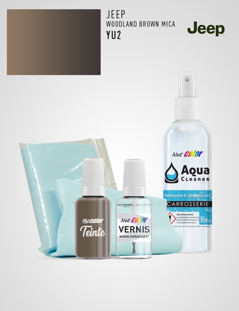 Maxi Kit Retouche Jeep YU2 WOODLAND BROWN MICA SATIN GLOW Maxi Kit Retouche Jeep YU2 WOODLAND BROWN MICA SATIN GLOW