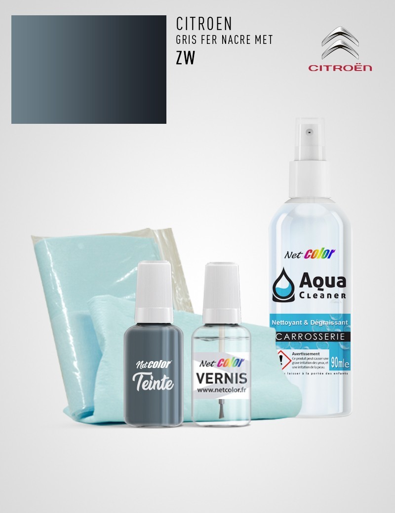 Maxi Kit Retouche Citroen ZW GRIS FER NACRE MET Maxi Kit Retouche Citroen ZW GRIS FER NACRE MET